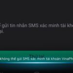 Lỗi không thể gửi SMS xác minh tài khoản VinaPhone